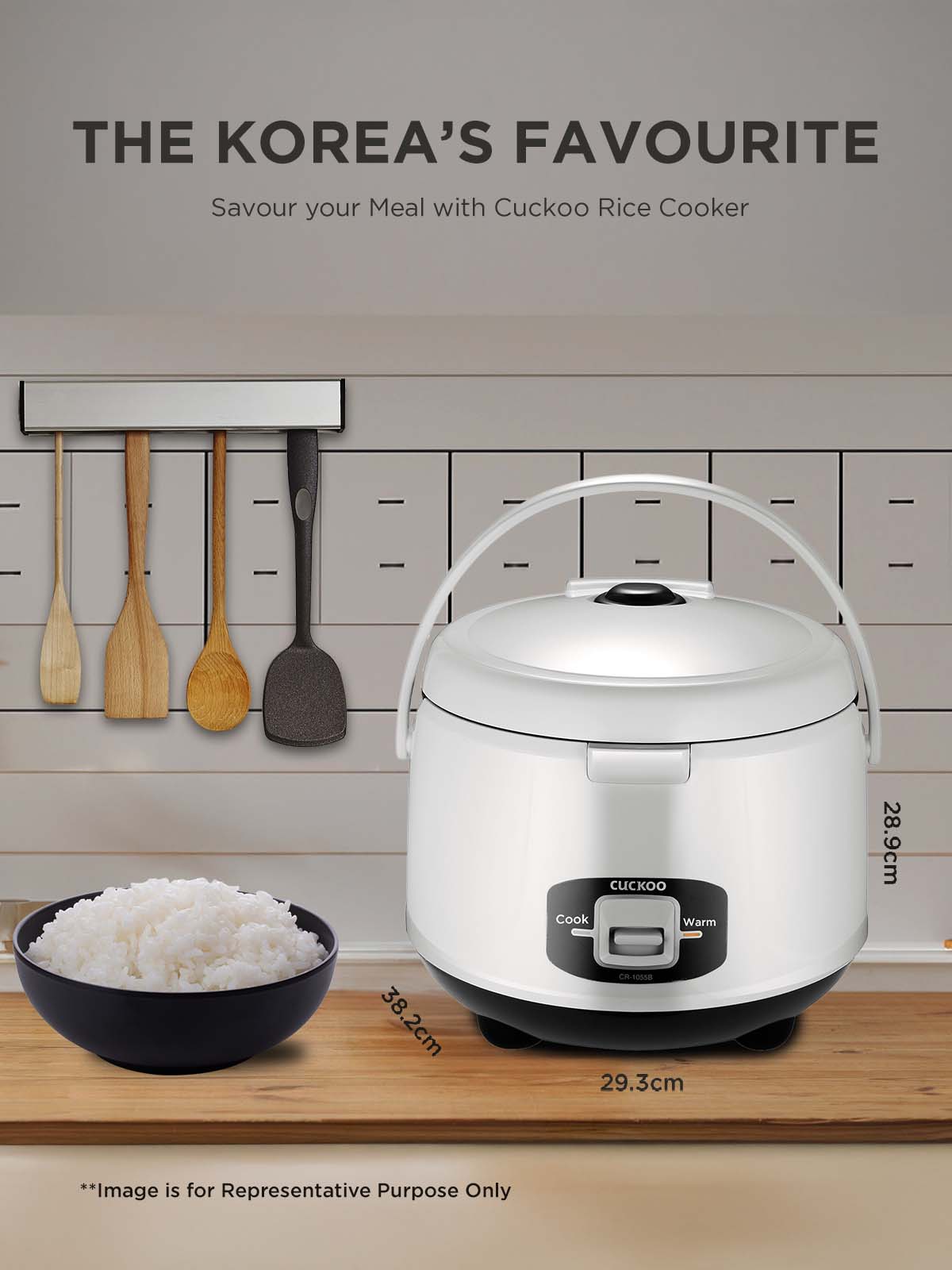 Electric Rice Cooker 1.8 Litre | 650 Watt |CR-1055)
