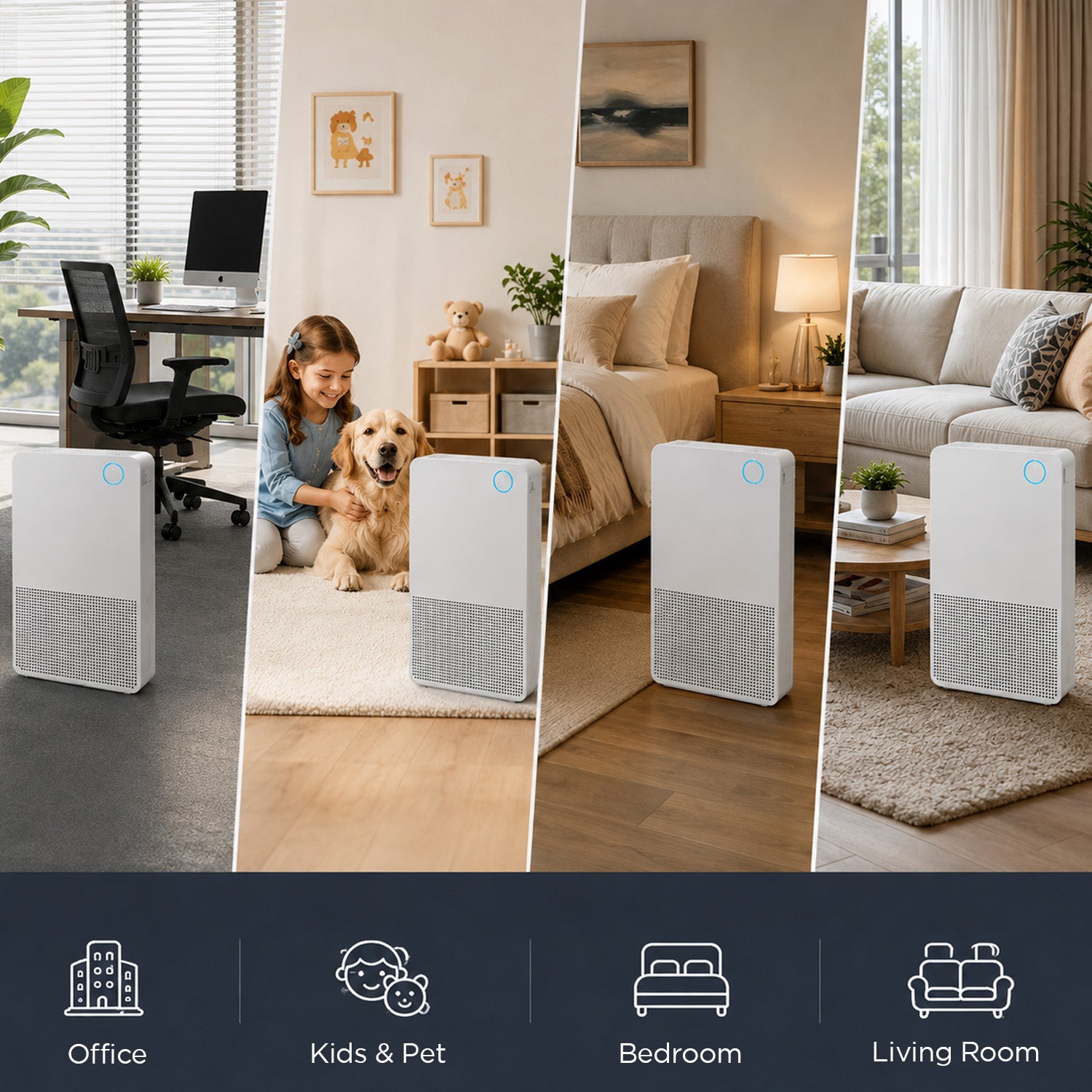 Respure DLX Air Purifier |  Coverage Area 600 Sqft