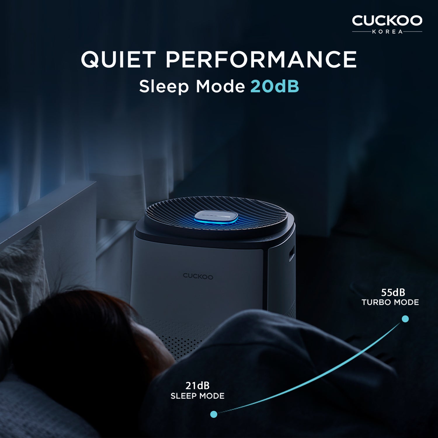 CUCKOO OmniPure Kite | 360° Air Purifier | True HEPA H13