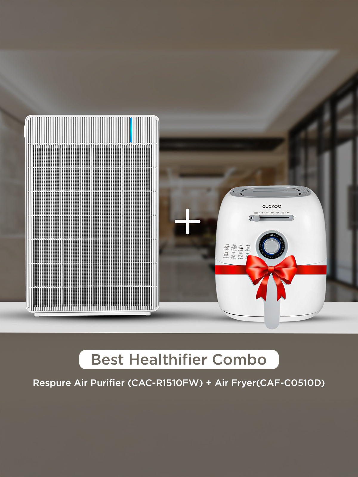(Combo)  Of -   Respure Air Purifier  + Air Fryer 4.7 L  (CAC-R1510FW + CAF-C0510D)