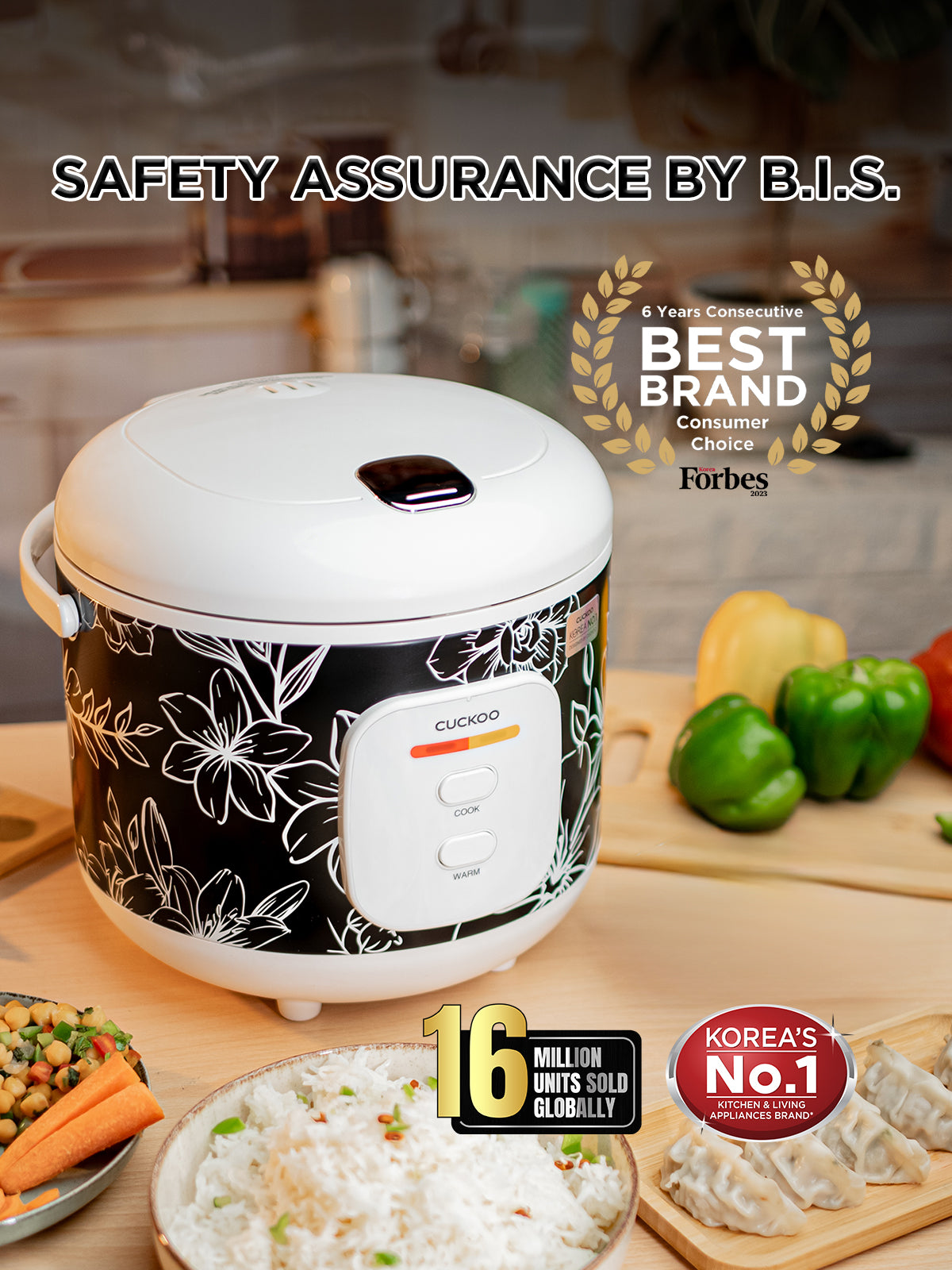 Electric Rice Cooker 1.8 Litre | 700 Watt | CR-1005-Black