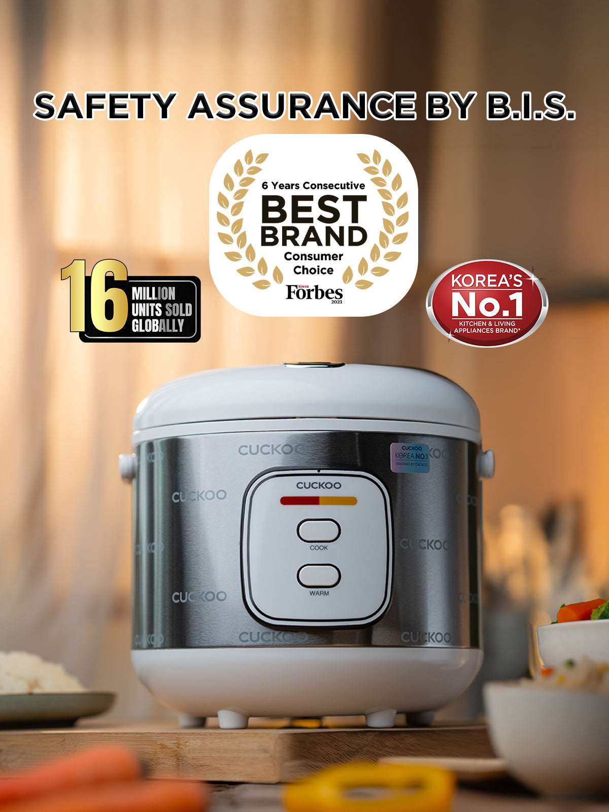 Electric Rice Cooker 1.8 Litre | 700 Watt | CR-1005-Silver