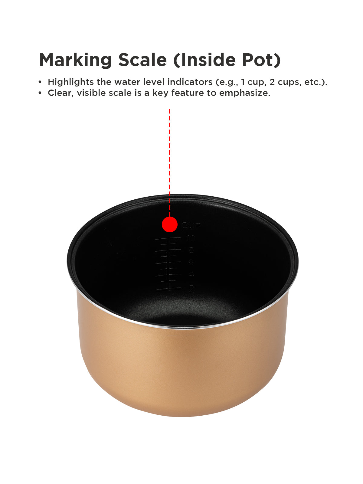 Replacement Pot For Model CR-1005 (Black) & (Silver)  | Only Compatible with Model CR-1005