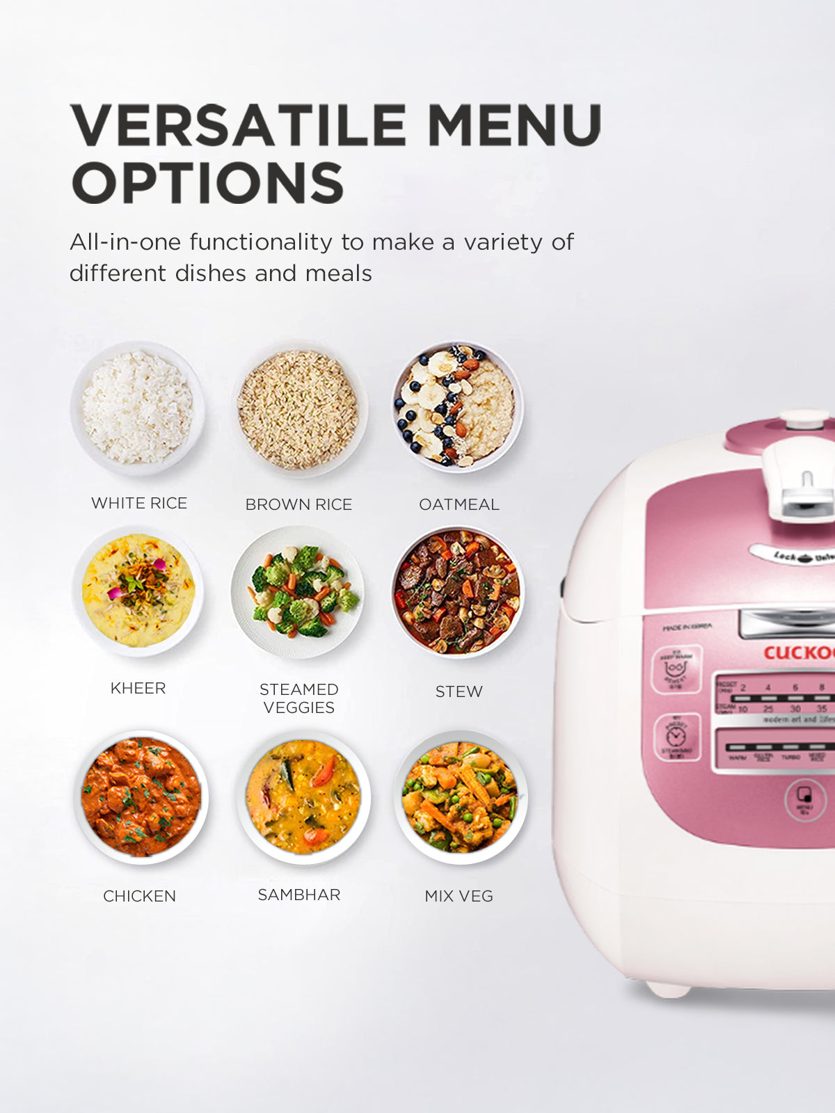 Electric Pressure Cooker 1.8 Litre | 1000 Watt | (CRP-G1015M)