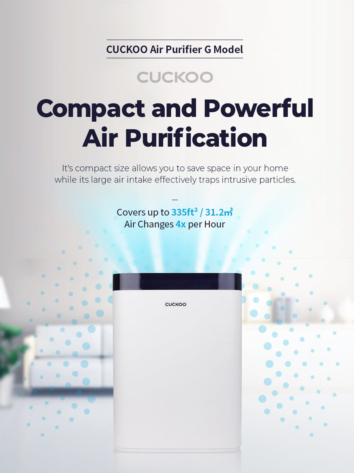 G-Tool Air Purifier | Coverage Area 350 Sqft | Model - CAC-G0910FN