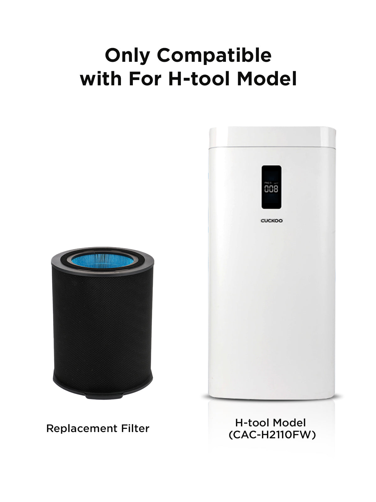 Air Purifier Replacement filter For  H-tool Model No. - (CAC-H2110FW)