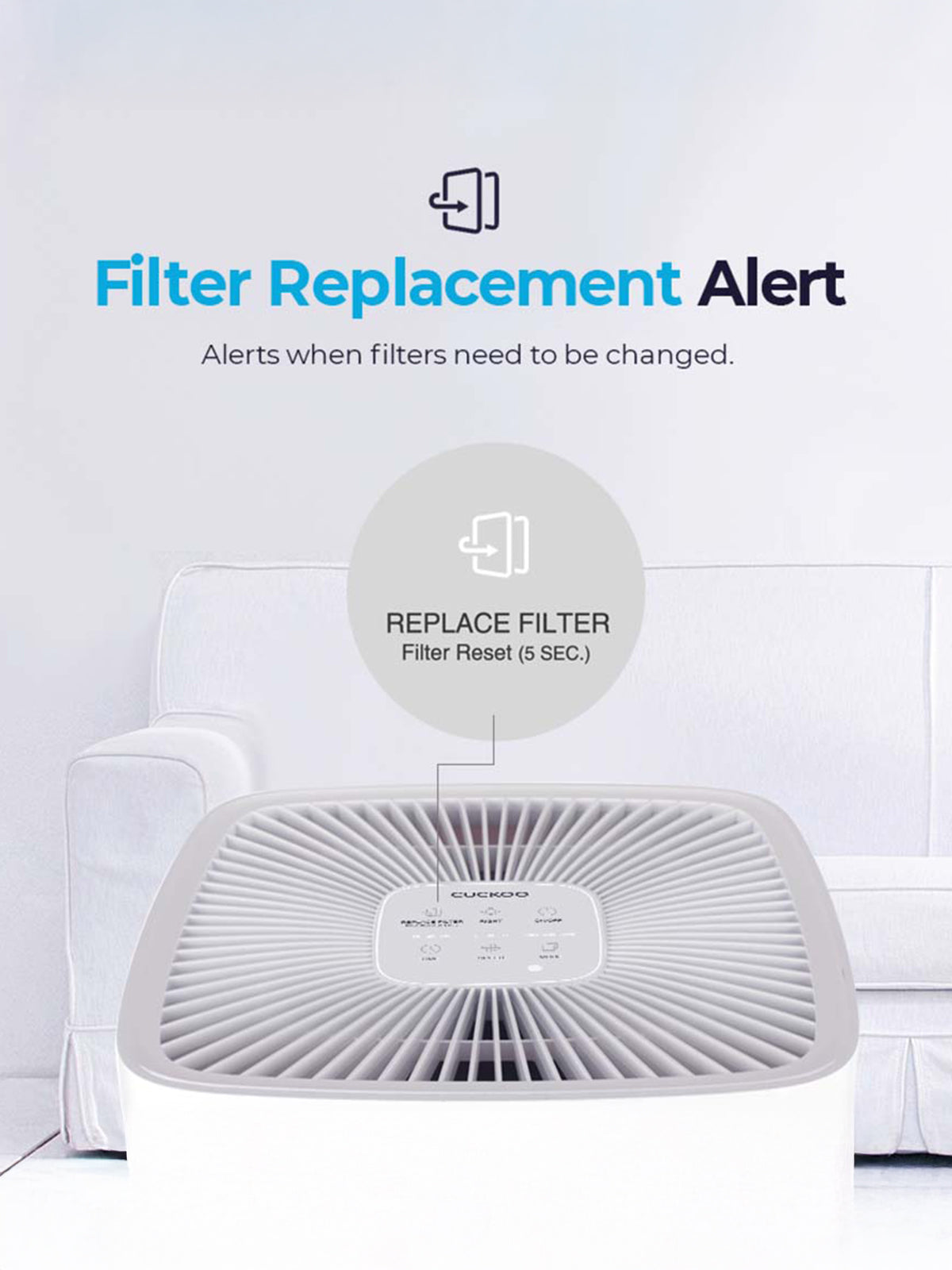 H-Tool Air Purifier | Coverage Area 1418 Sqft | Model - CAC-H2110FW