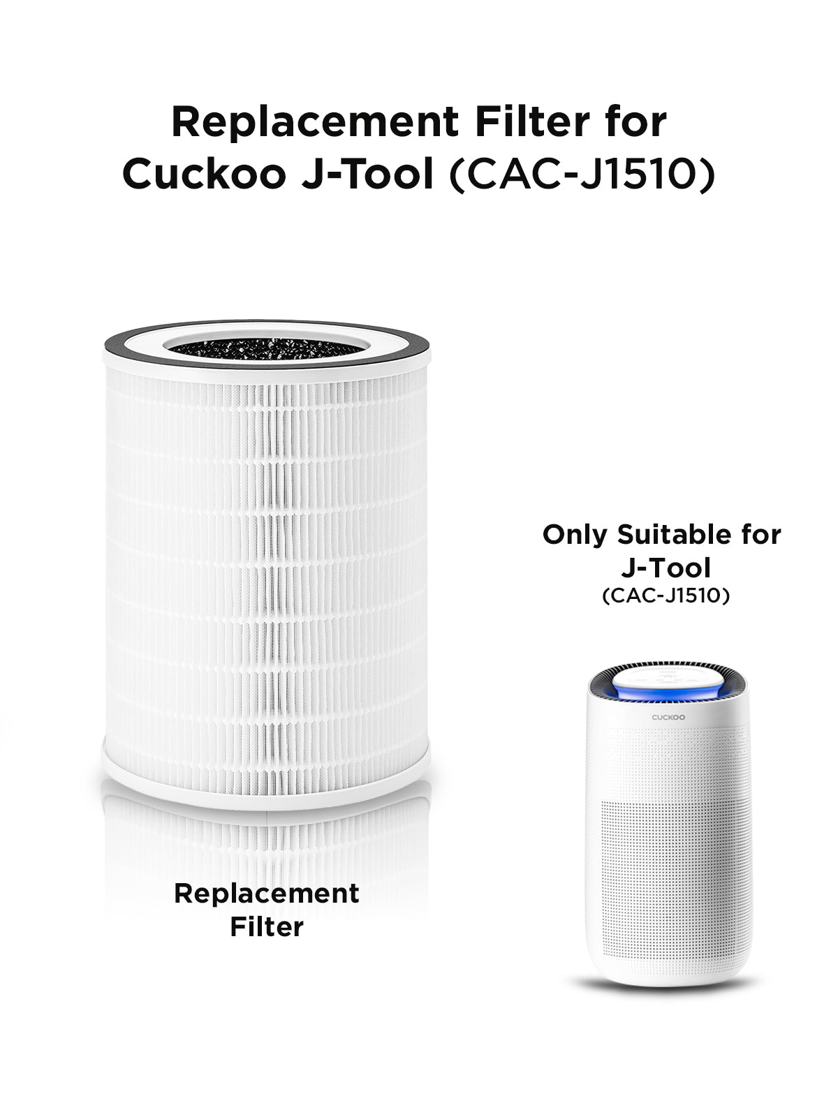 Air Purifier Replacement Filter For Model - CAC-J1510
