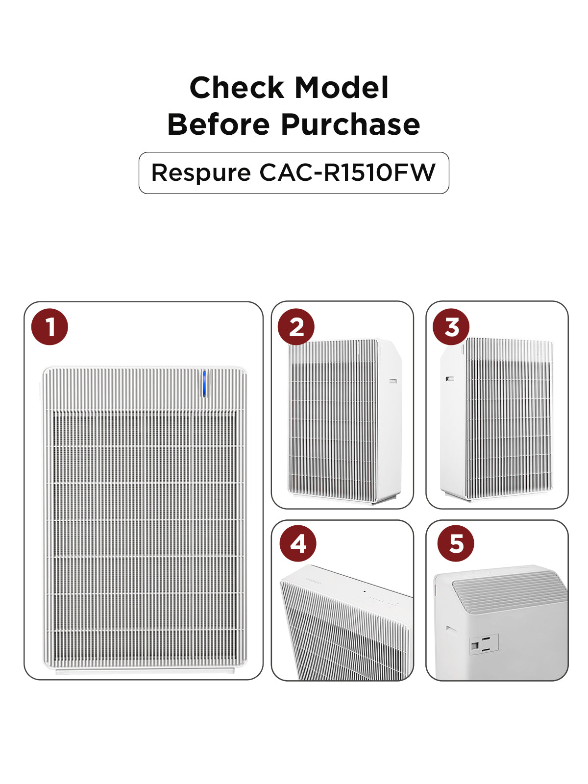 Respure Replacement Filter HEPA 13 + Carbon | CAC-R1510FW