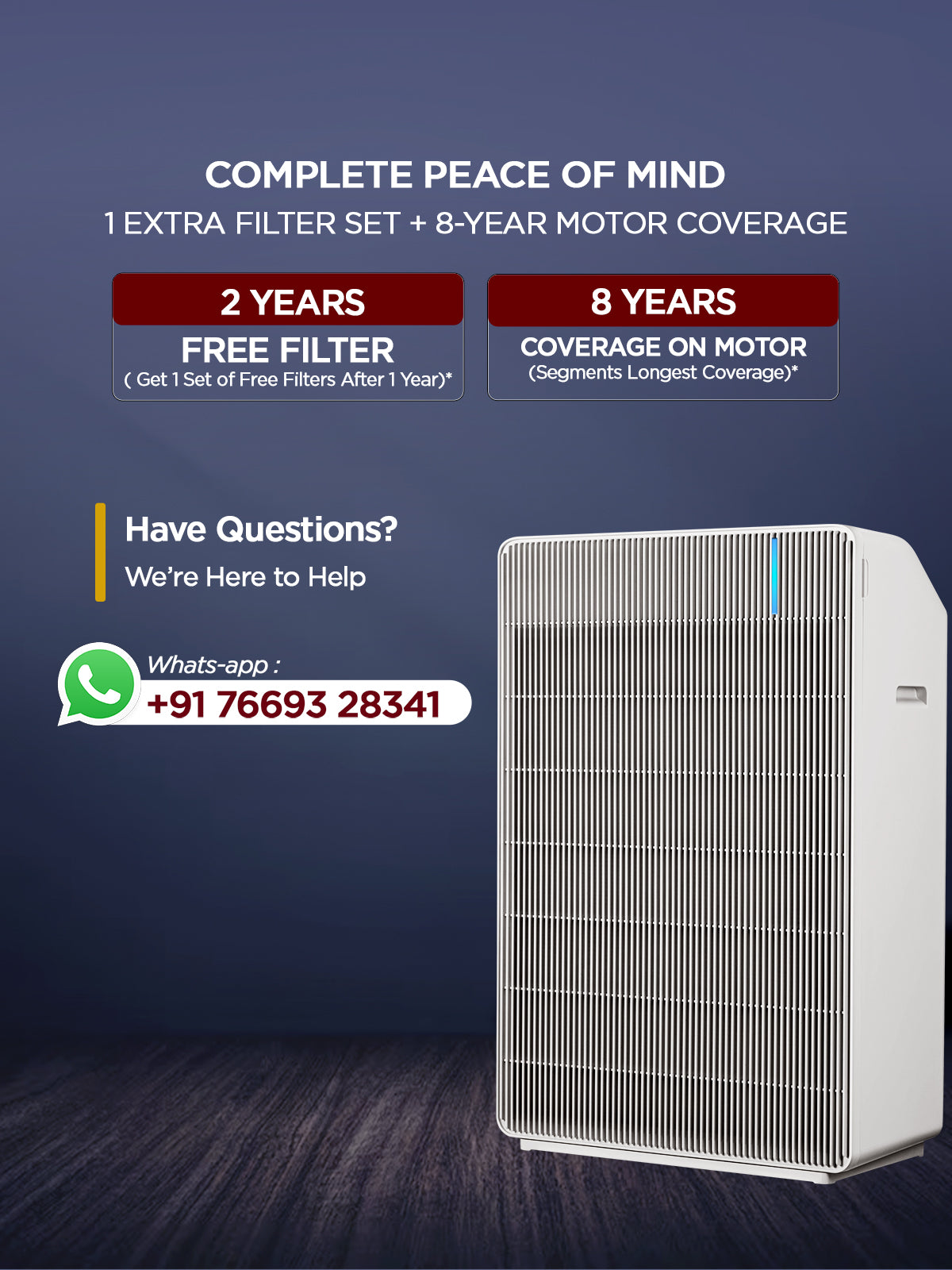 Respure Air Purifier  | Coverage Area 570 Sqft | Model - CAC-R1510FW