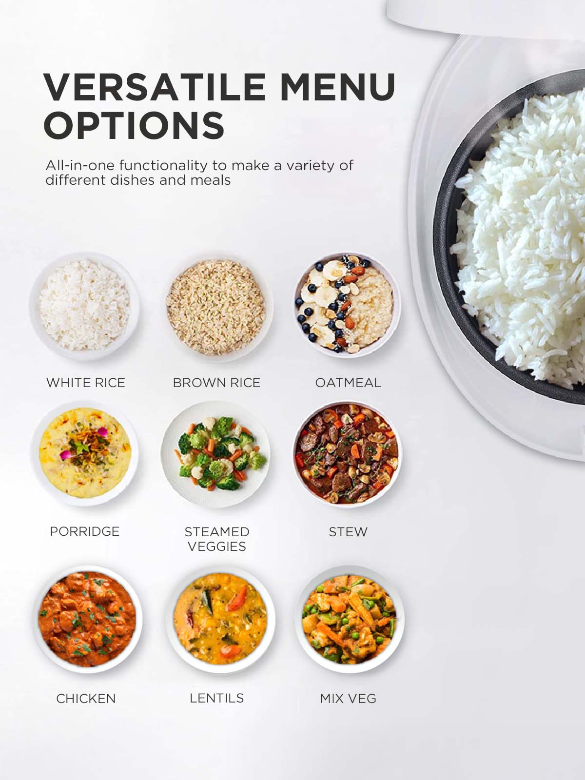 Cuckoo Multifunctional Cooker 2 Litre | 580 Watt |Digital Display| (CR-0675F)