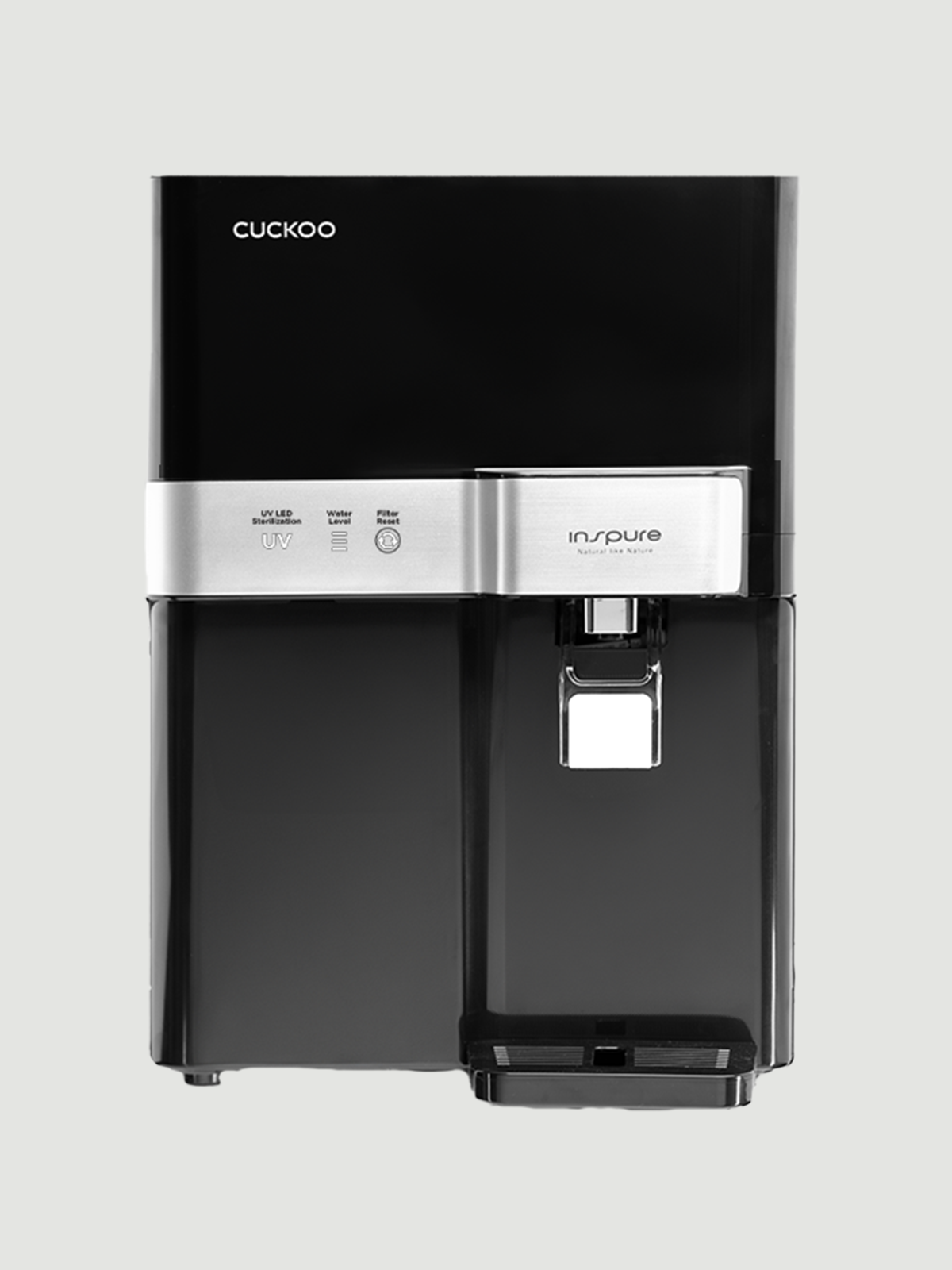 CUCKOO Rovita Water Purifier | RO + in-Tank UV LED + Alkaline Mineral Multi Stage Filtration | 7.5 Litre Capacity | Model No. CP-RRP702MBL