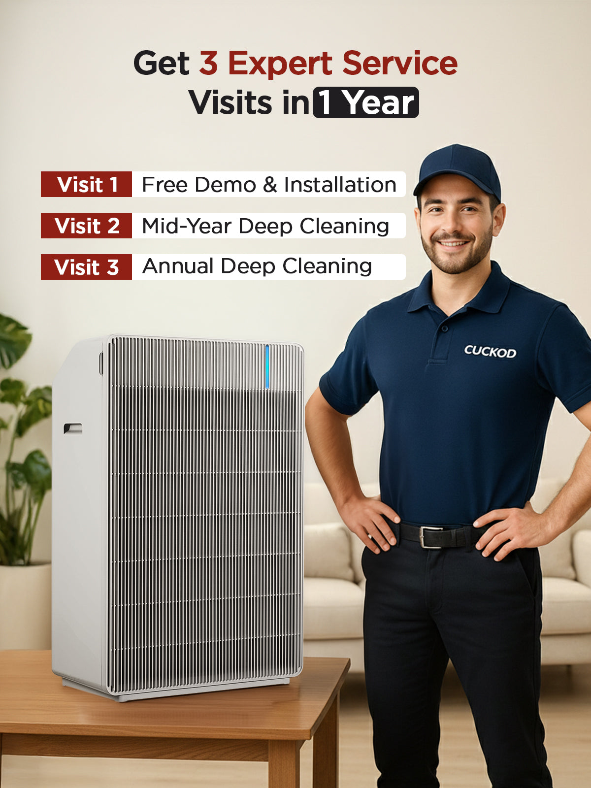 CUCKOO Air Care Service Plan – 1 Year of Expert Support
