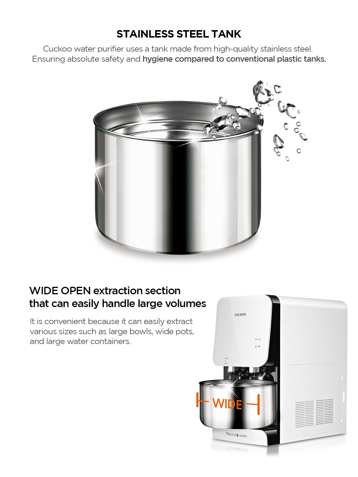 Fusion Top Nano Positive Hot & Cold 5.2 L  Water Purifier | Suitable for Municipal Supply or Water Having TDS Below 300 | Model No. - FN601HW